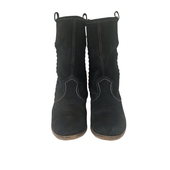 Sporto Bridget Black Suede Cowboy Boots Size 7.5 - Picture 14 of 14